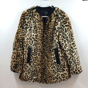 forever 21 leopard coat